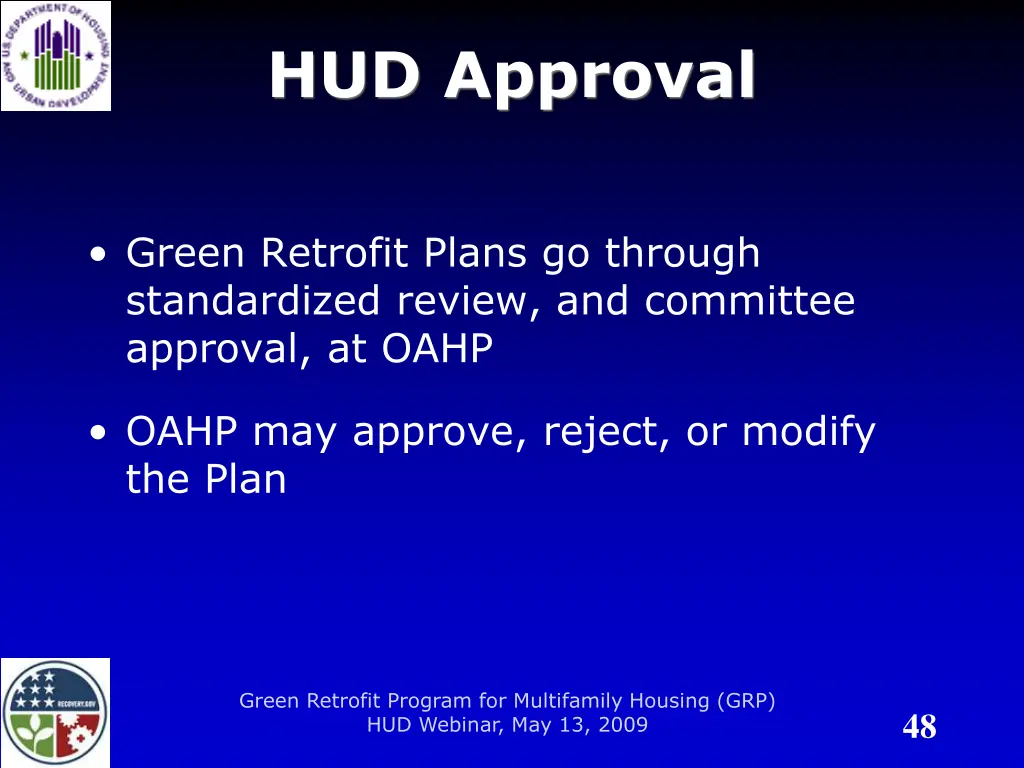 hud approval