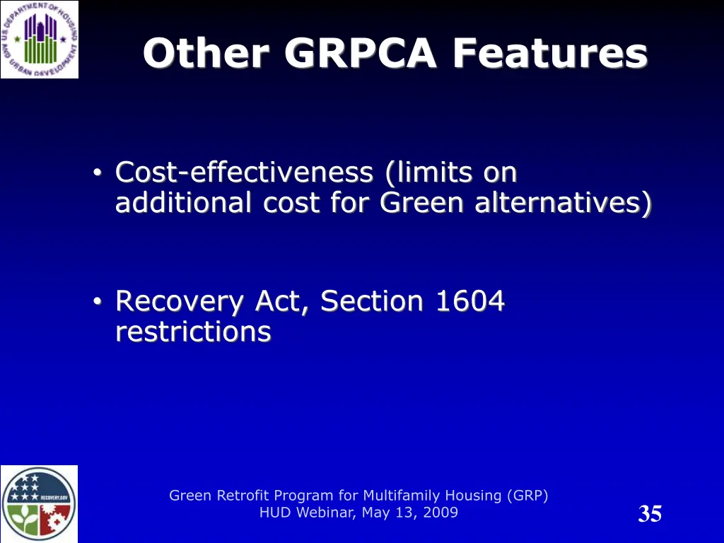 other grpca features