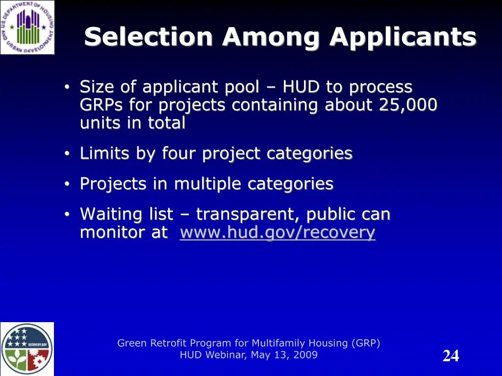 selection among applicants