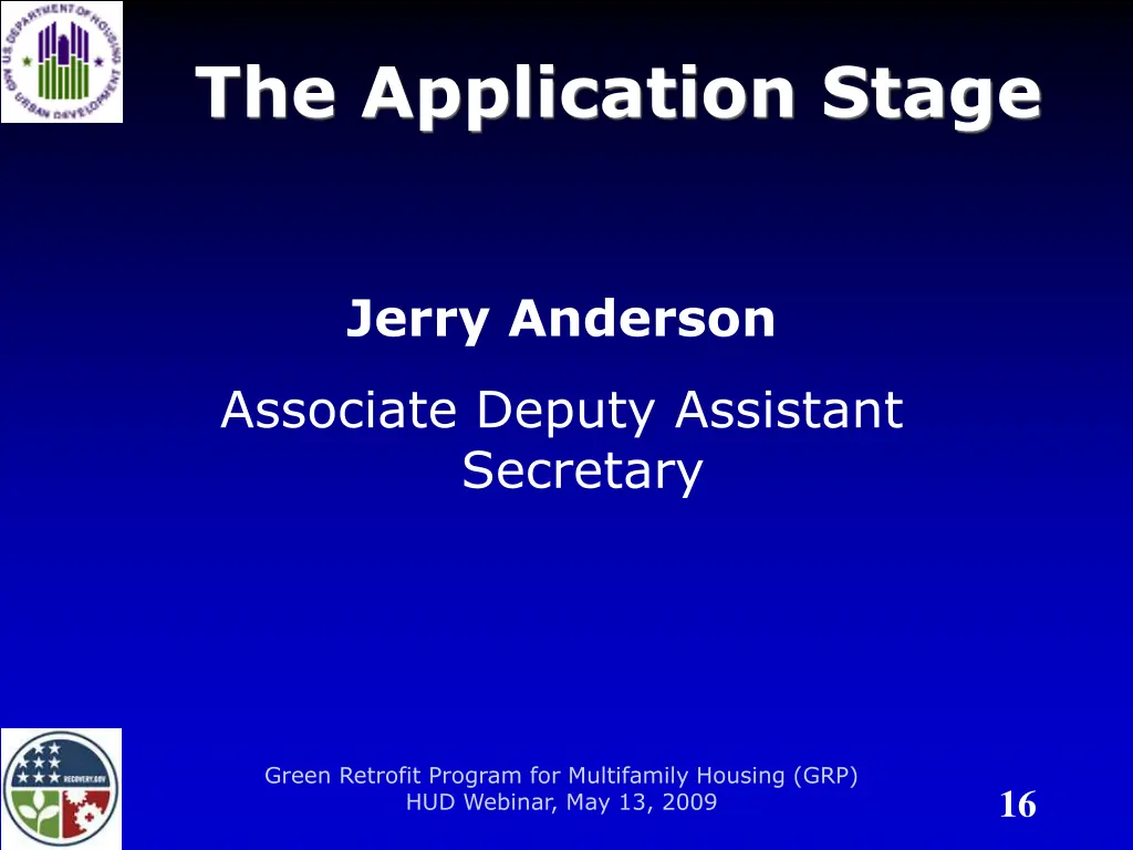the application stage