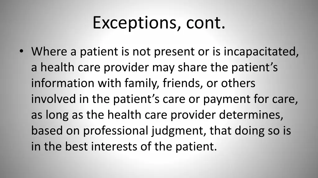 exceptions cont 1
