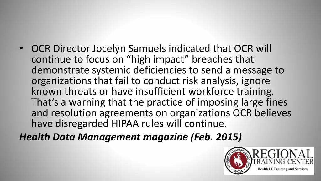 ocr director jocelyn samuels indicated that