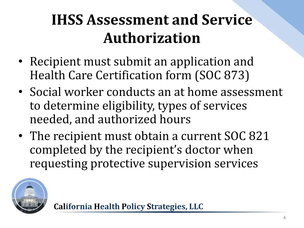 ihss assessment and service authorization