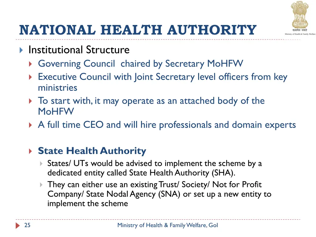 national health authority