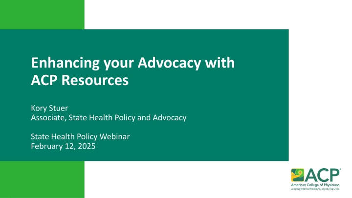 enhancing your advocacy with acp resources