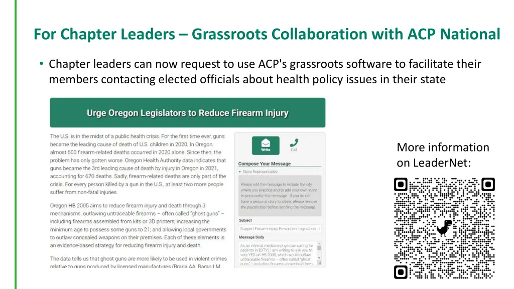 for chapter leaders grassroots collaboration with