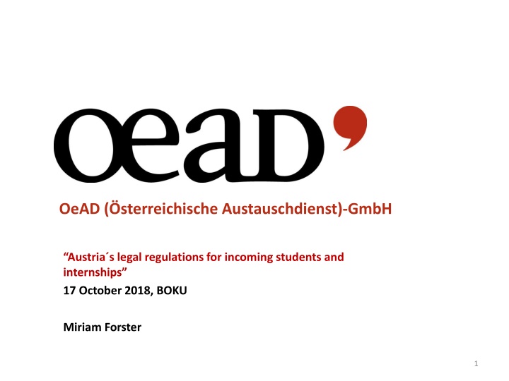 oead sterreichische austauschdienst gmbh