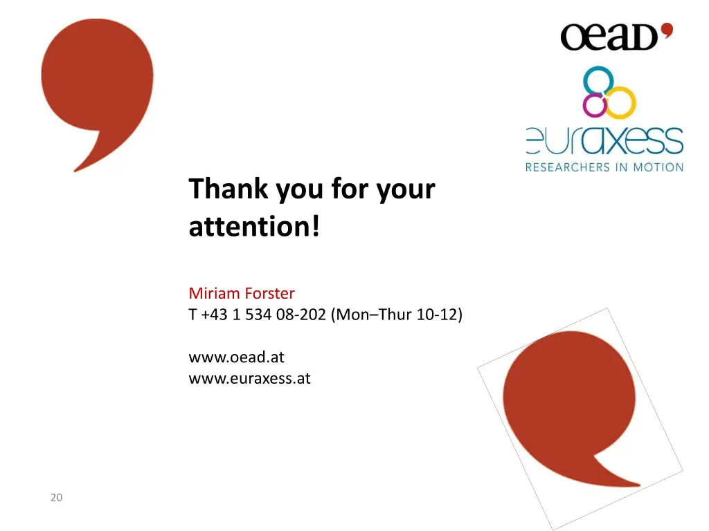 thank you for your attention
