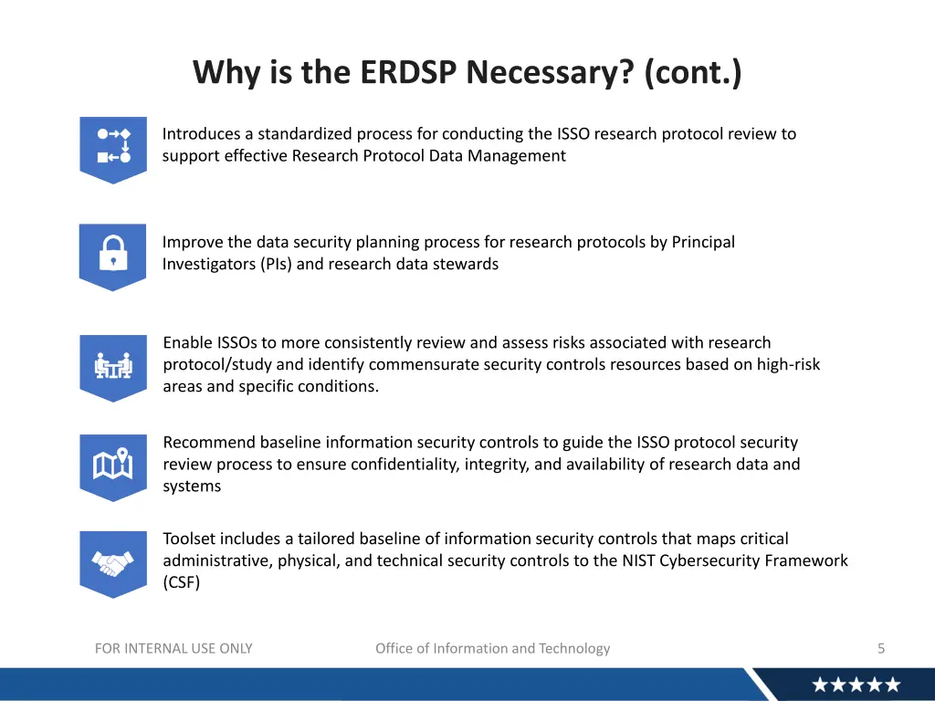 why is the erdsp necessary cont