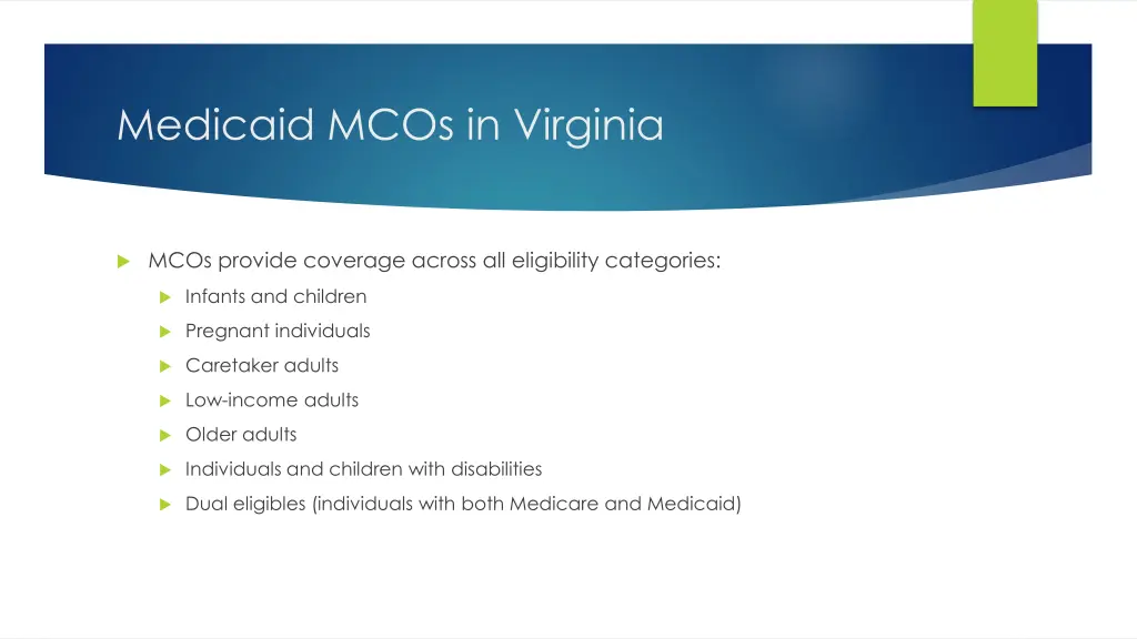 medicaid mcos in virginia