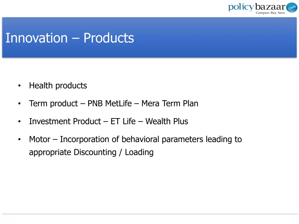 innovation products