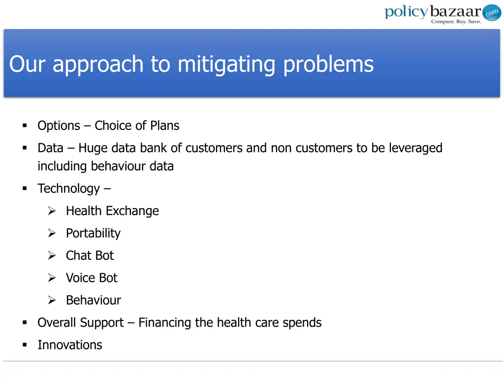 our approach to mitigating problems