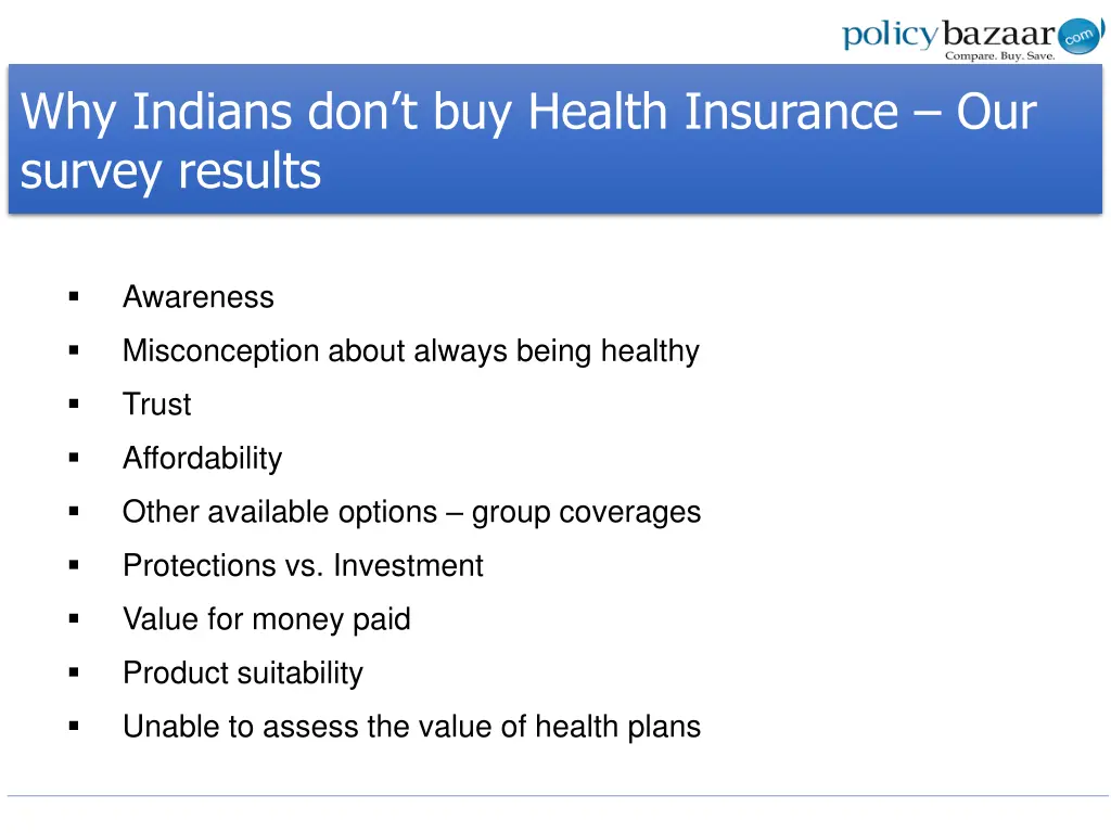w hy indians don t buy health insurance