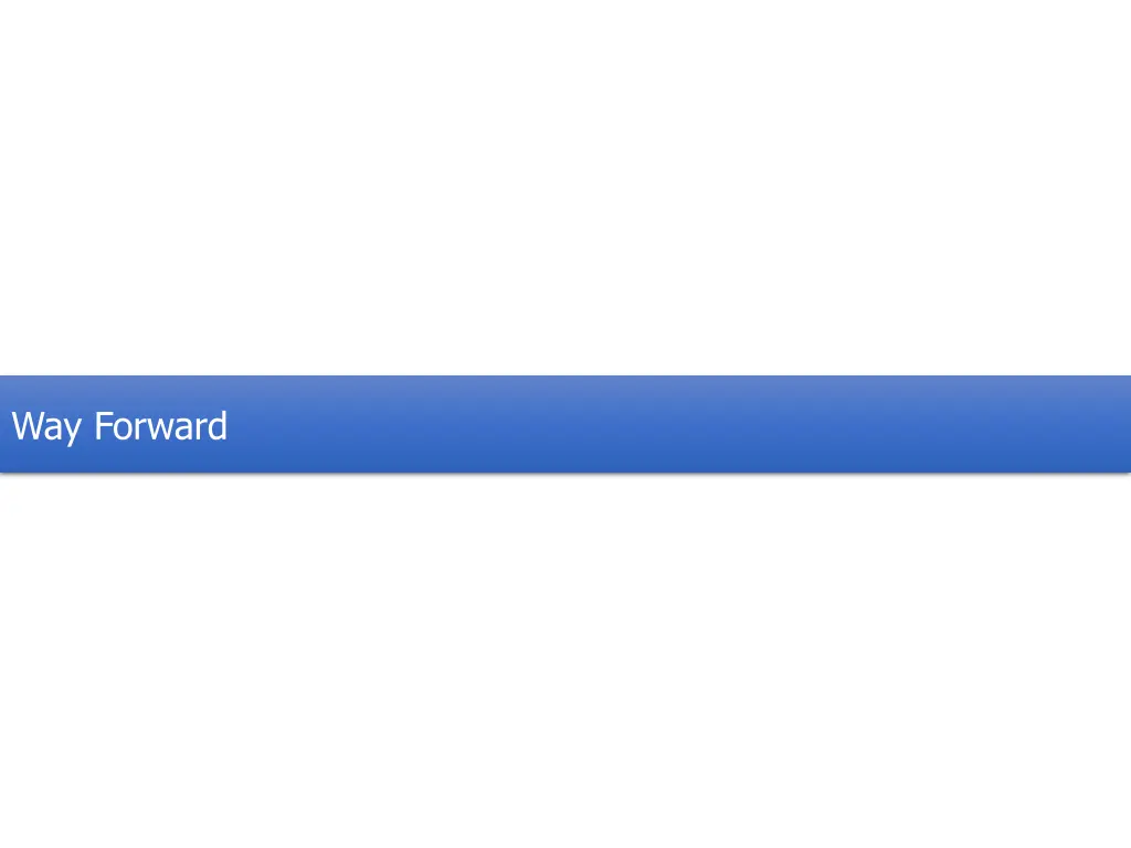 way forward