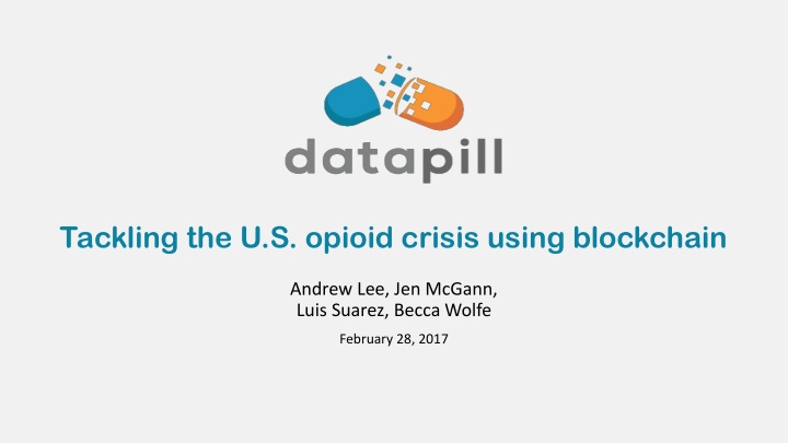 tackling the u s opioid crisis using blockchain