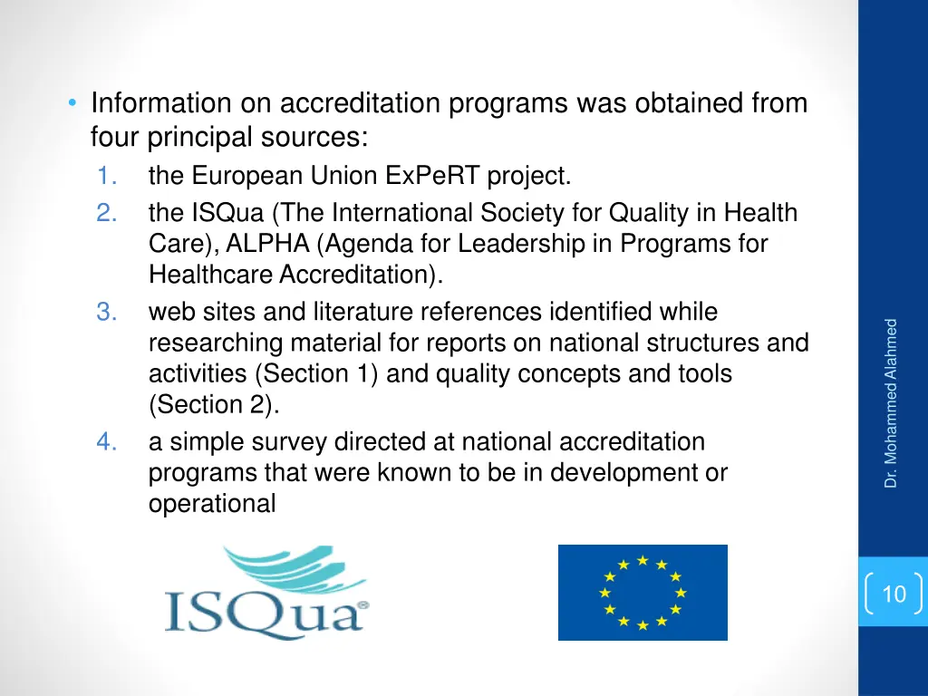 information on accreditation programs