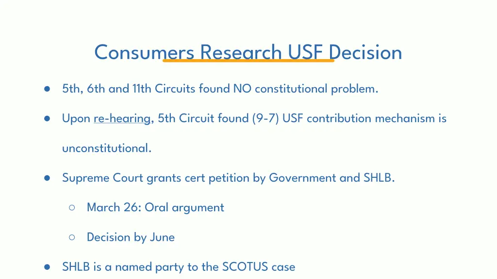 consumers research usf decision