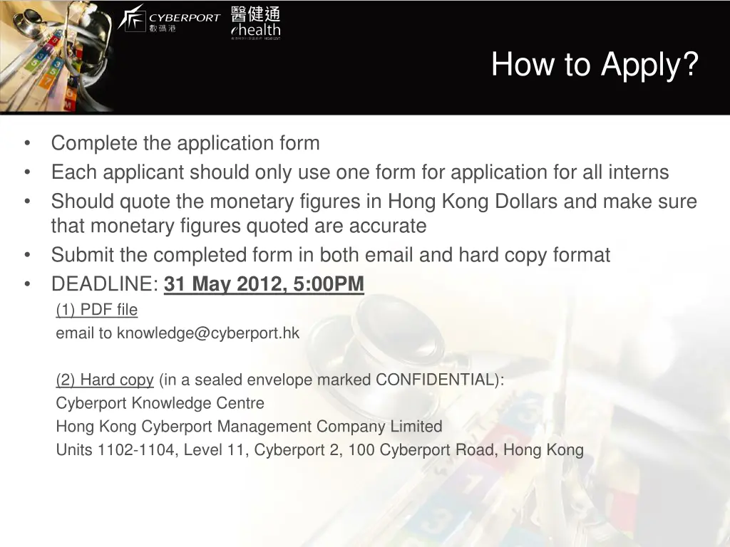 how to apply