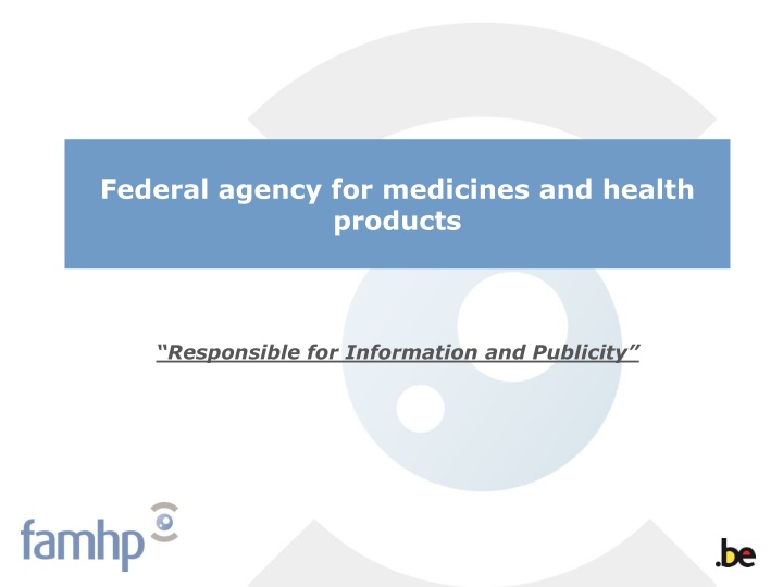 federal agency for medicines and health products