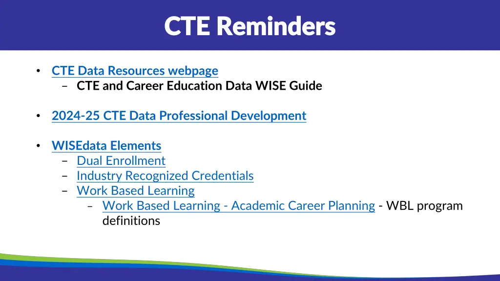 cte reminders cte reminders