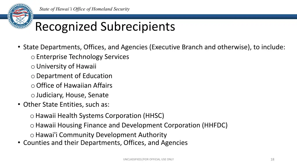 state of hawai i office of homeland security 17