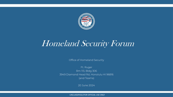 state of hawai i office of homeland security