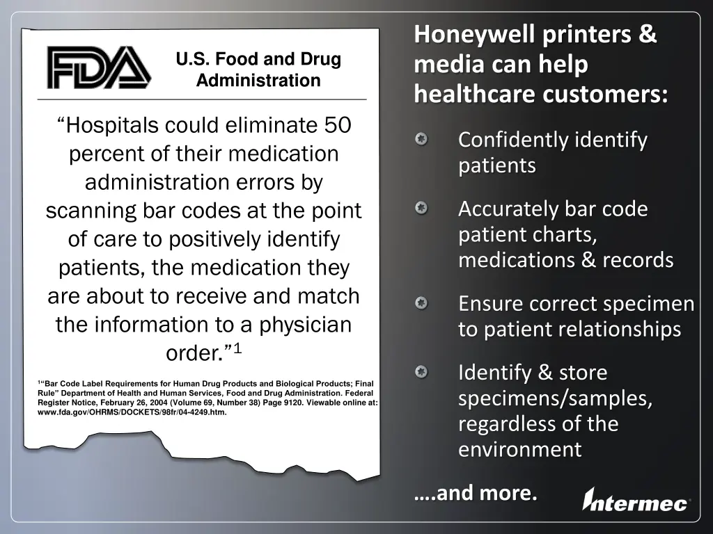 honeywell printers media can help healthcare
