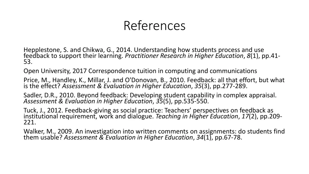 references