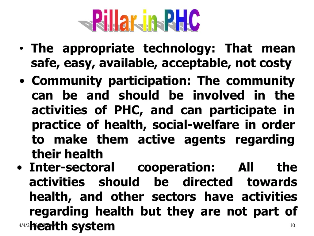 pillar in phc 1