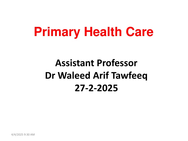 primary health care