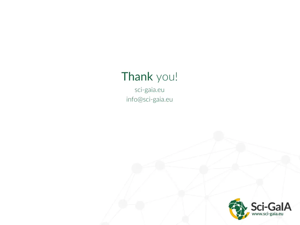 thank you sci gaia eu info@sci gaia eu