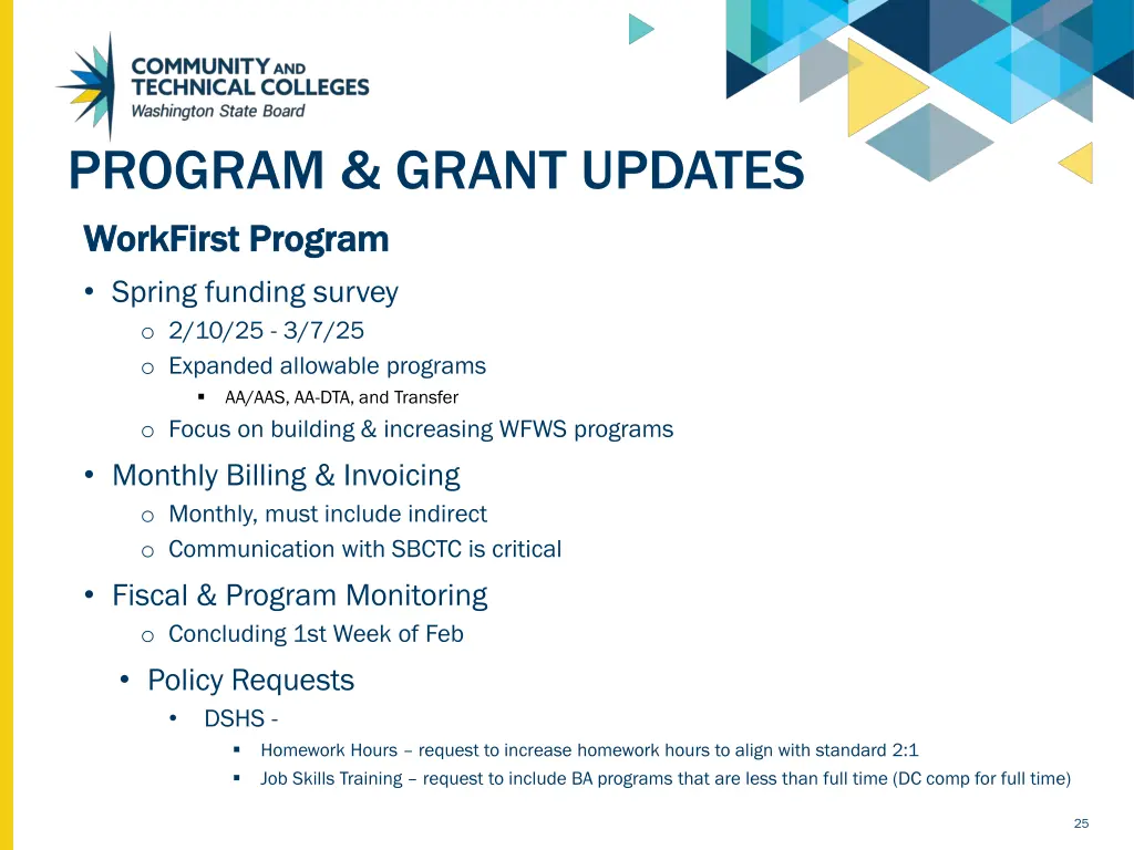 program grant updates workfirst program workfirst