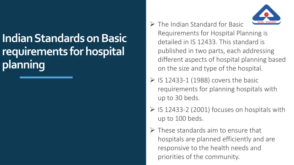 the indian standard for basic requirements