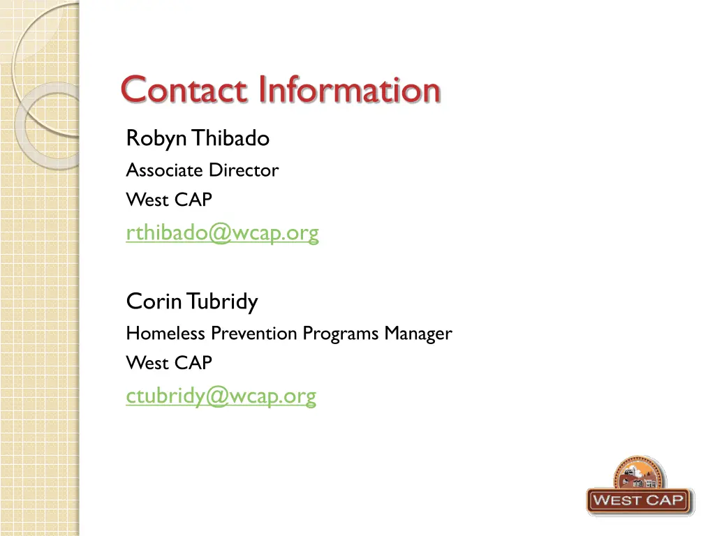 contact information
