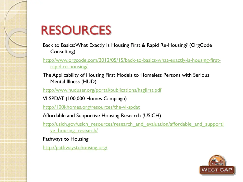 resources