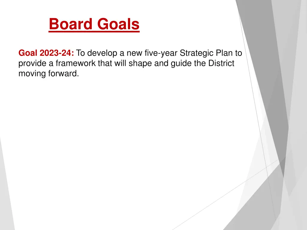board goals