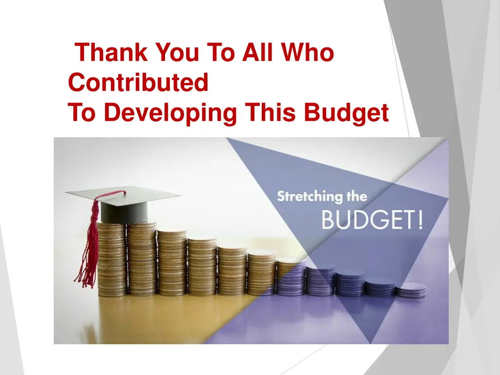 thank you to all who contributed to developing