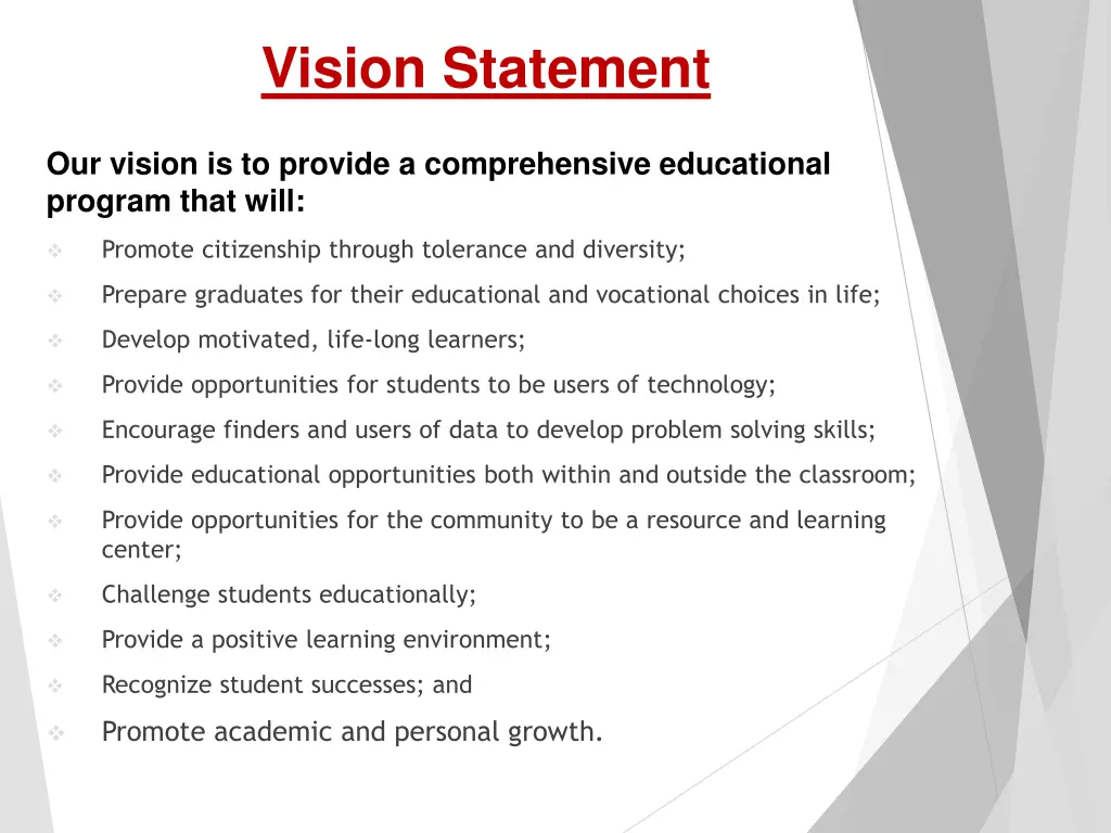 vision statement