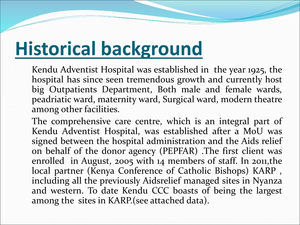 historical background