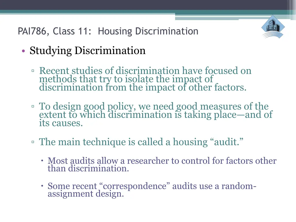 pai786 class 11 housing discrimination 2