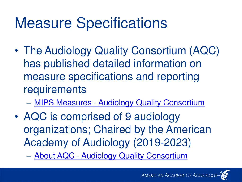measure specifications