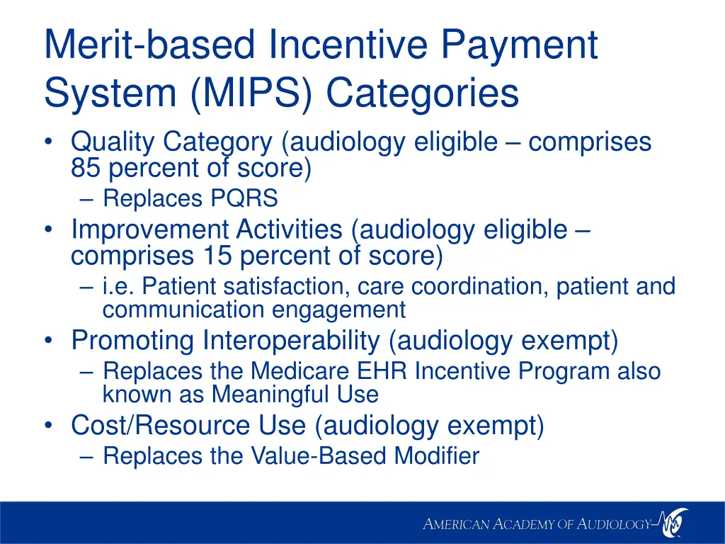 merit based incentive payment system mips