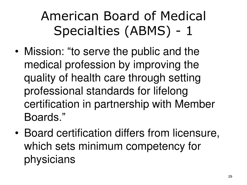 american board of medical specialties abms 1