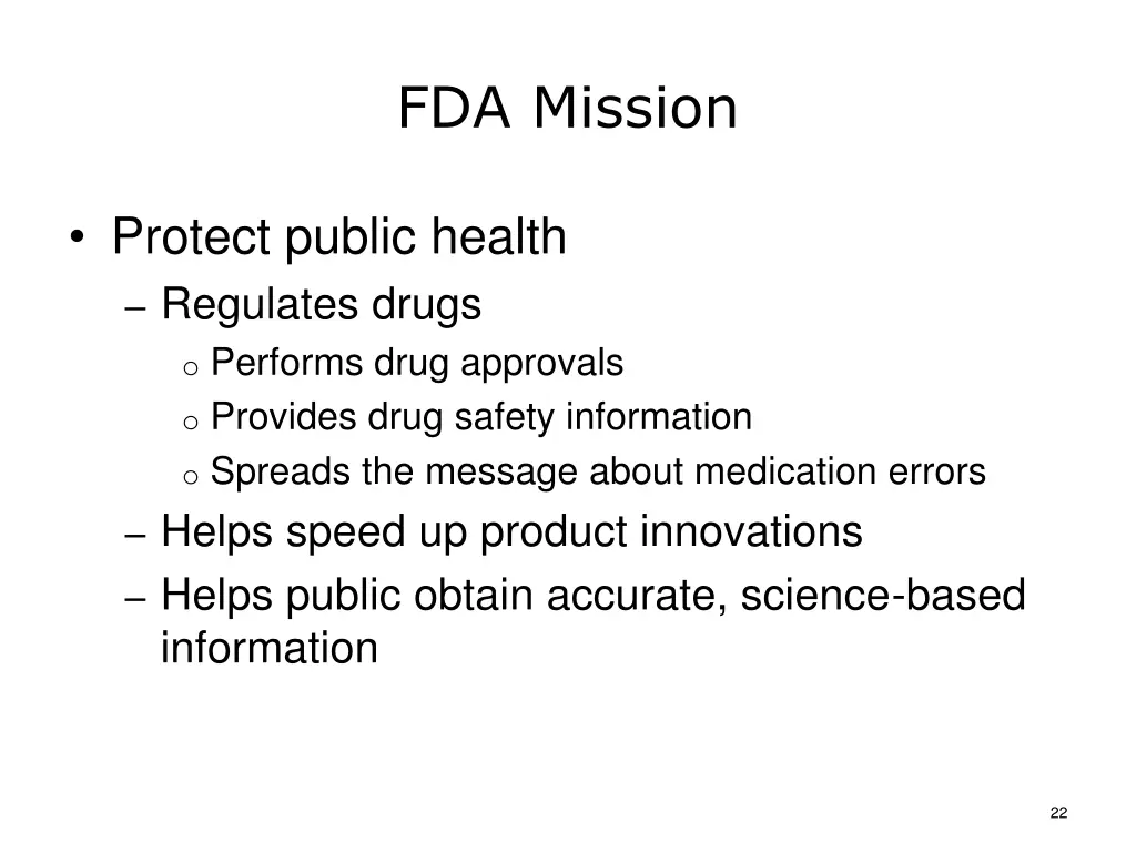 fda mission