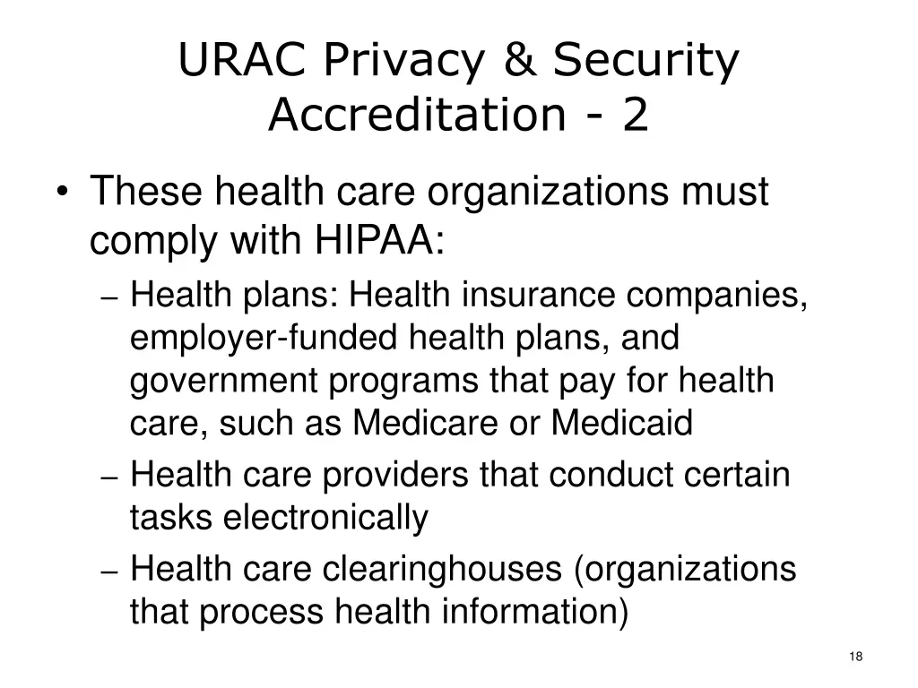 urac privacy security accreditation 2
