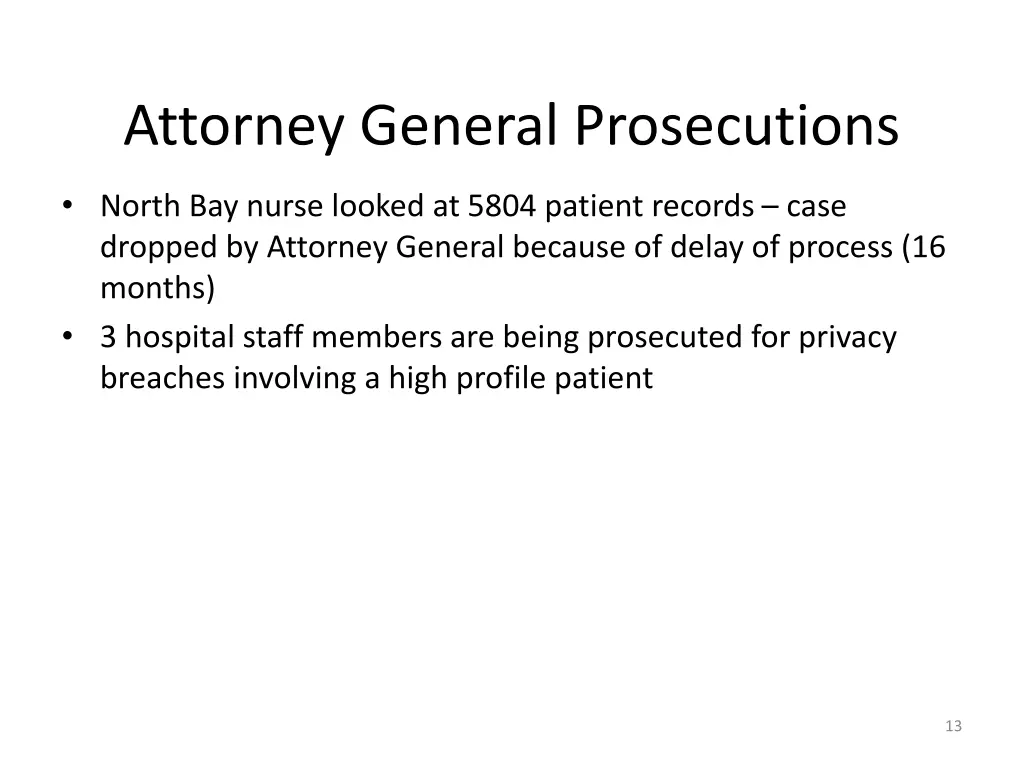 attorney general prosecutions