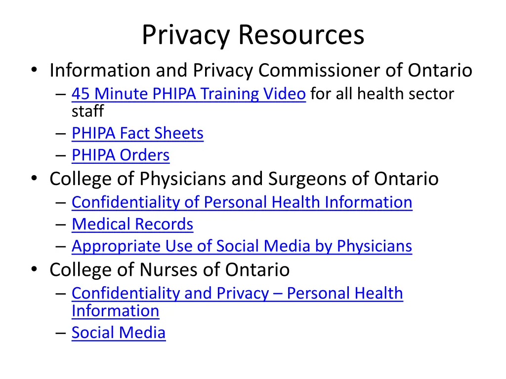 privacy resources information and privacy