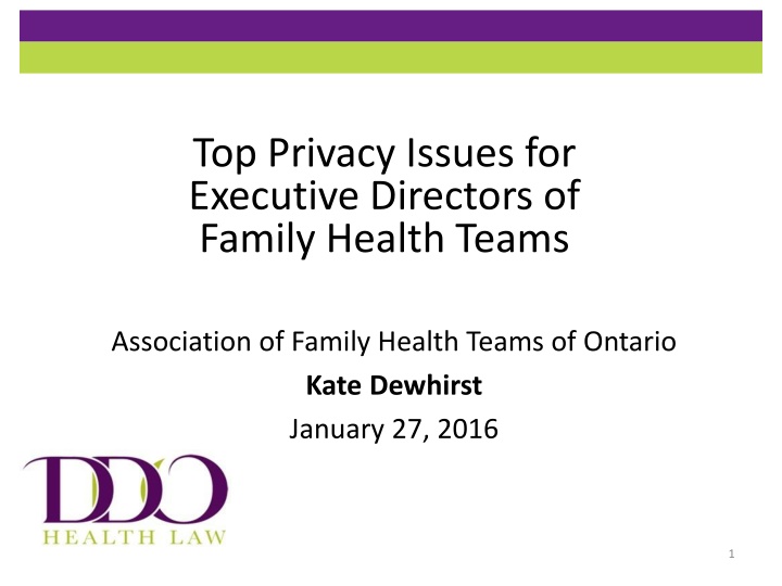 top privacy issues for executive directors