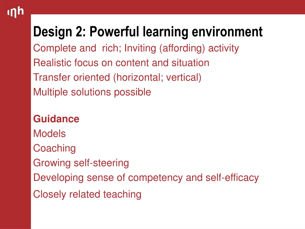 design 2 powerful learning environment complete