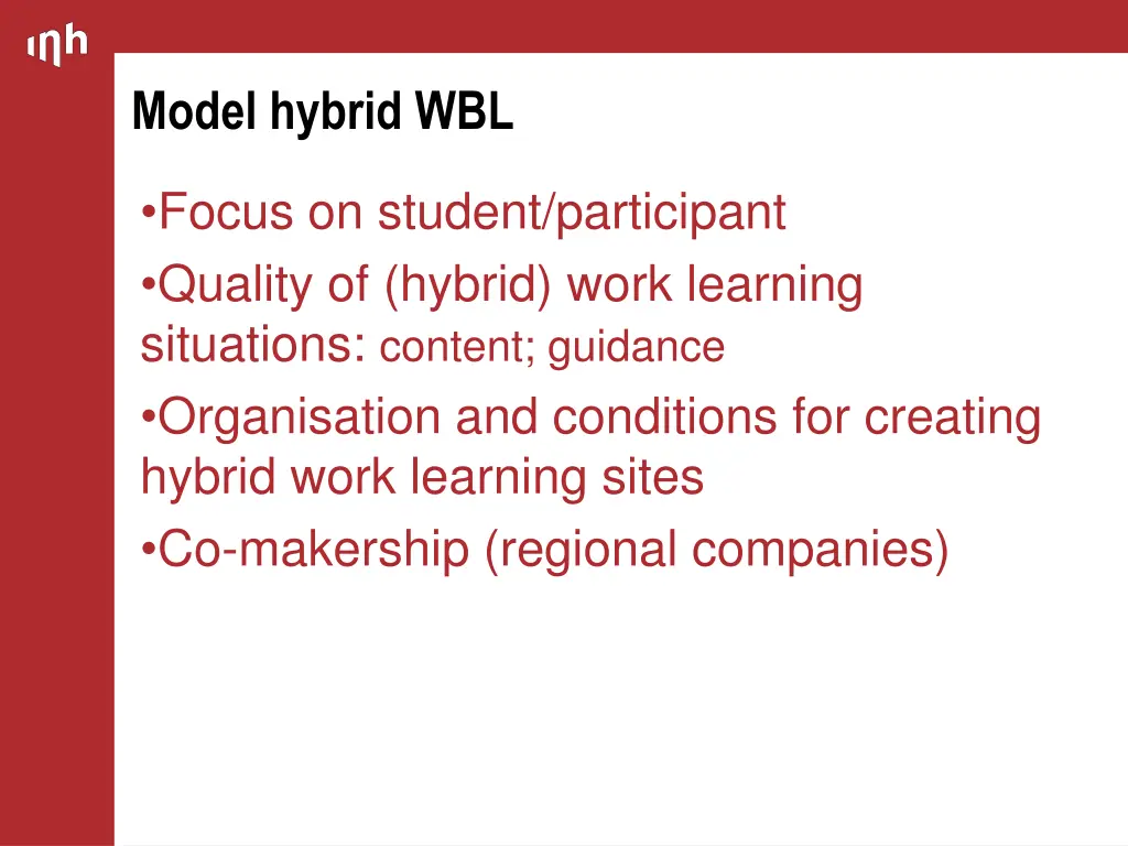 model hybrid wbl